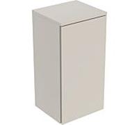Meuble d'appoint Geberit Renova Plan 504043DB1, 1 porte, charnières gauche/droite, largeur 33 cm, corps et façade gris sable, finition laquée satinée.