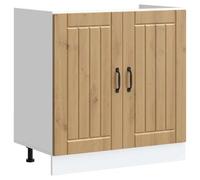 Meuble de base de lavabo Lucca chêne artisanal bois ingénierie
