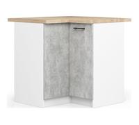 Akord Meuble bas de cuisine 2 portes - Blanc