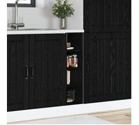 Meuble de cuisine bas - vidaXL - Riga - Chêne noir - 20x44,5x81,5 cm - Bois d'ingénierie - Grand espace de stockage