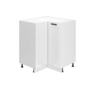 Meuble de cuisine - BELINI - SNP - Blanc très brillant - 90x90x82 cm - 1 porte, tiroirs silencieux