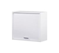 SIMMOB Meuble de Cuisine Blanc à Rideau 1 Etagère Largeur 60 Haut 53,6 Prof 25 cm
