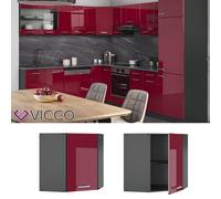 Meuble de cuisine, élément haut, élément bas, cuisine intégrée,anthracite, VICCO