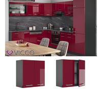 Meuble de cuisine, élément haut, élément bas, cuisine intégrée,anthracite, VICCO