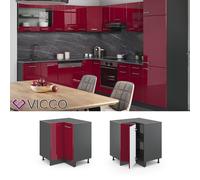 Meuble de cuisine, élément haut, élément bas, cuisine intégrée,anthracite, VICCO