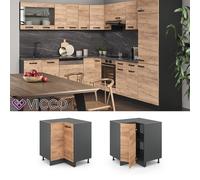 Meuble de cuisine, élément haut, élément bas, cuisine intégrée,anthracite, VICCO