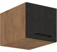 Meuble de cuisine haut 40 cm ZHILAN - chêne lancelot / matera