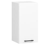 Meuble de cuisine haut AKORD W30 OLIWIA modulable Blanc 30 cm 1 porte façade Blanche 2 étagères 30x30x58 cm