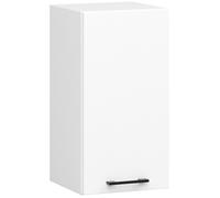 Meuble de cuisine haut AKORD W40 OLIWIA modulable Blanc 40 cm 1 porte façade Blanche 2 étagères 40x30x58 cm