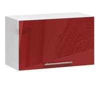 Meuble de cuisine haut AKORD W60 OLIWIA modulable Blanc 60 cm 1 porte couleur Rouge Brillant 1 étagère 60x30x29 cm