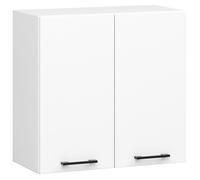 Meuble de cuisine haut AKORD W60 OLIWIA modulable Blanc 60 cm 2 portes façade Blanche 2 étagères 60x30x58 cm