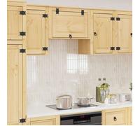 Meuble de cuisine, Placard/buffet/cabinet, avec stockage SKI Brun Miel 60x32x40 cm Pin massif A14112
