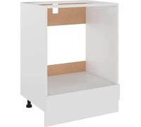 Meuble de four "Riga" blanc 60 x 46 x 81,5 cm en bois d'ingénierie