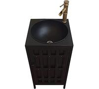 Meuble de lavabo de Salle de Bain autoportant, Support Amovible de Style Industriel, Construction en Fer Durable, idéal pour Les hôtels et Les intérieurs Modernes