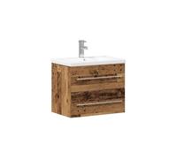 vidaXL Meuble de Lavabo de Salle de Bain avec tiroir 2 pcs Bois Ancien