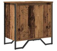 vidaXL Meuble de Lavabo de Salle de Bain Bois Ancien 60 x 35 x 60 cm, Rangement de Salle de Bain Moderne, Meuble rectangulaire, unité de lavabo stylée, Armoire Robuste, vanité spacieuse, Style Urbain