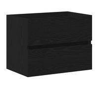 Meuble de lavabo moderne - vidaXL - Chêne noir - 60x38,5x45 cm - Bois d'ingénierie - Avec tiroir - Usage intérieur