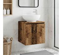 Meuble de lavabo mural 49,5 x 44,5 x 80 cm Bois d'ingénierie Vasque vidaXL vidaX
