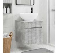 Meuble de lavabo mural 49 x 44,5 x 80 cm Bois d'ingénierie Vasque vidaXL vidaXL