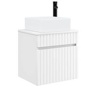 Meuble de lavabo mural Blanc 49 x 41 x 63 cm Bois d'ingénierie