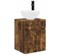 Meuble de lavabo mural Chêne fumé 39 x 41 x 64,5 cm