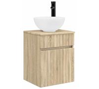 Meuble de lavabo mural Chêne Sonoma 39 x 41 x 64,5 cm