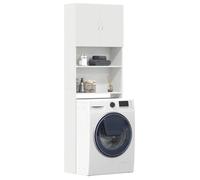 vidaXL Meuble de machine à laver blanc bois d'ingénierie