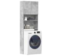 vidaXL Meuble de machine à laver gris béton bois d'ingénierie