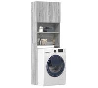 vidaXL Meuble pour machine à laver Sonoma Gris – Bois composite 64x24x190 cm