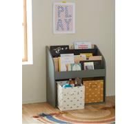 Meuble de rangement 2 cases + étagère-bibliothèque LIGNE SCHOOL vert TU