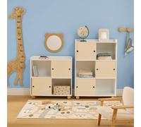 Meuble De Rangement 2 Portes 2 Cases - Bouli Beige TU