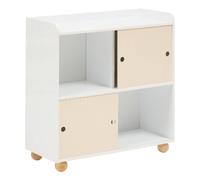 Meuble de Rangement 2 Portes "Bouli" 71cm Beige