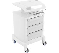 Meuble de rangement, 3 tiroirs, design moderne, blanc