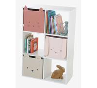 Meuble de rangement 6 cases blanc TU