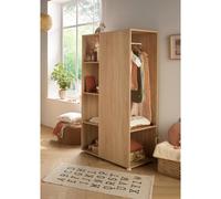 Meuble De Rangement Avec Étagères Et Penderie En Décor Bois - Up Marron TU