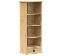 Meuble de rangement/Bibliothèque contemporain, Armoire à CD Corona 40x30x110 cm, bois de pin massif（9916074）ZKY
