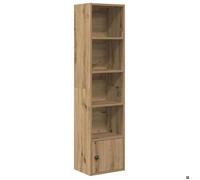 Meuble de Rangement Bibliothèque sur Pied Pour salon chêne artisanal 31x24x127 cm bois d'ingénierie B2280