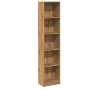 Meuble de Rangement, Bibliothèque sur Pied, Pour salon, Chêne Artisian 40x24x176 cm Bois d'ingénierie B2068