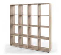 Vicco Meuble de Rangement Cube Karree, Sonoma, 138.5x142.5cm | pour une répartition flexible de l’espace et un rangement ordonné