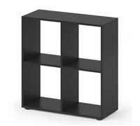 Meuble de rangement cube Tetra, 72.6x72cm, Noir, Vicco 30168