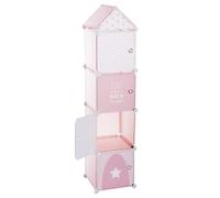 Meuble de rangement enfant Colonne - 34 x H. 140 cm - Rose