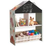 Meuble De Rangement - Ginger Home Forest - Étagère Avec Tableau Noir - Design Maisonnette - 62,4x26,5x90 Cm