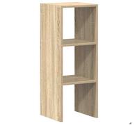 Meuble de Rangement Intérieur - ORVEL - Bibliothèque empilable - chêne sonoma - 30x30x80 cm - bois ingénierie""66785""