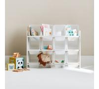 Meuble De Rangement Jouet Avec 12 Casiers, Tobias, L 84 X P 29,5 X H 60cm Blanc TU