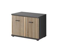 Meuble de Rangement "Marco" 60cm Naturel & Gris