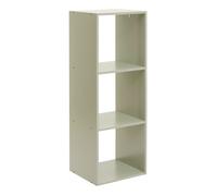 Meuble de rangement modulable 3 cases Vert 32x30x95 cm