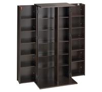 Meuble de rangement multimédia, étagère à DVD à 6 niveaux, 610 x 368 x 1270 mm, rangement multimédia pour CD, DVD, livres et jeux, étagère à CD pour salon, bureau à domicile ou studio d'enregistrement
