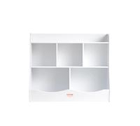 VEVOR Meuble de Rangement pour Enfants 3 Niveaux, Bibliothèque à 5 Cases, Étagère de Rangement en Bois Blanc, Organisateur des Jouets Livres pour Maison Salle de arderie École Maternelle