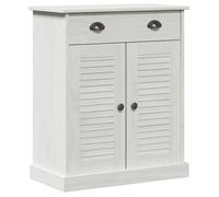 vidaXL Armoire de salle de bain avec porte VIGO Blanc et Blanc Antique