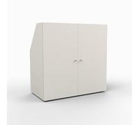 Meuble de Rangement sous Pente 2 Portes Cali Blanc